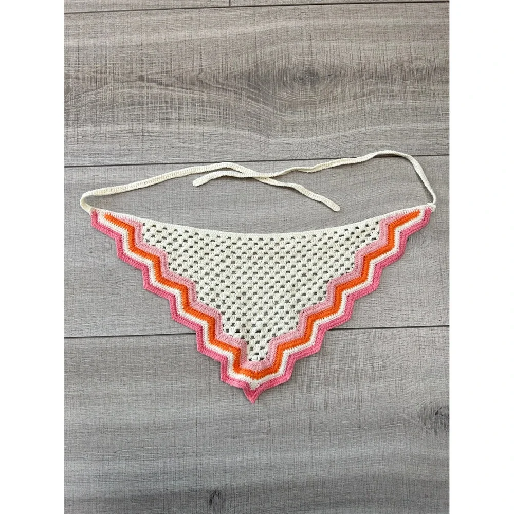 Handmade Crochet Triangle Head Scarf Bundle Boho Festival Cottagecore Y2K